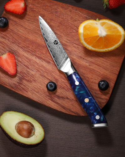 WILDMOK-3.5-INCH-DAMASCUS-STEEL-PARING-KNIFE-WITH-BLUE-RESIN-HANDLE