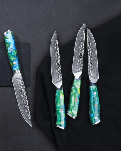 WILDMOK-4PCS-VG10-DAMASCUS-STEEL-STEAK-KNIVES-SET-WITH-JADE-GREEN-RESIN-HANDLE