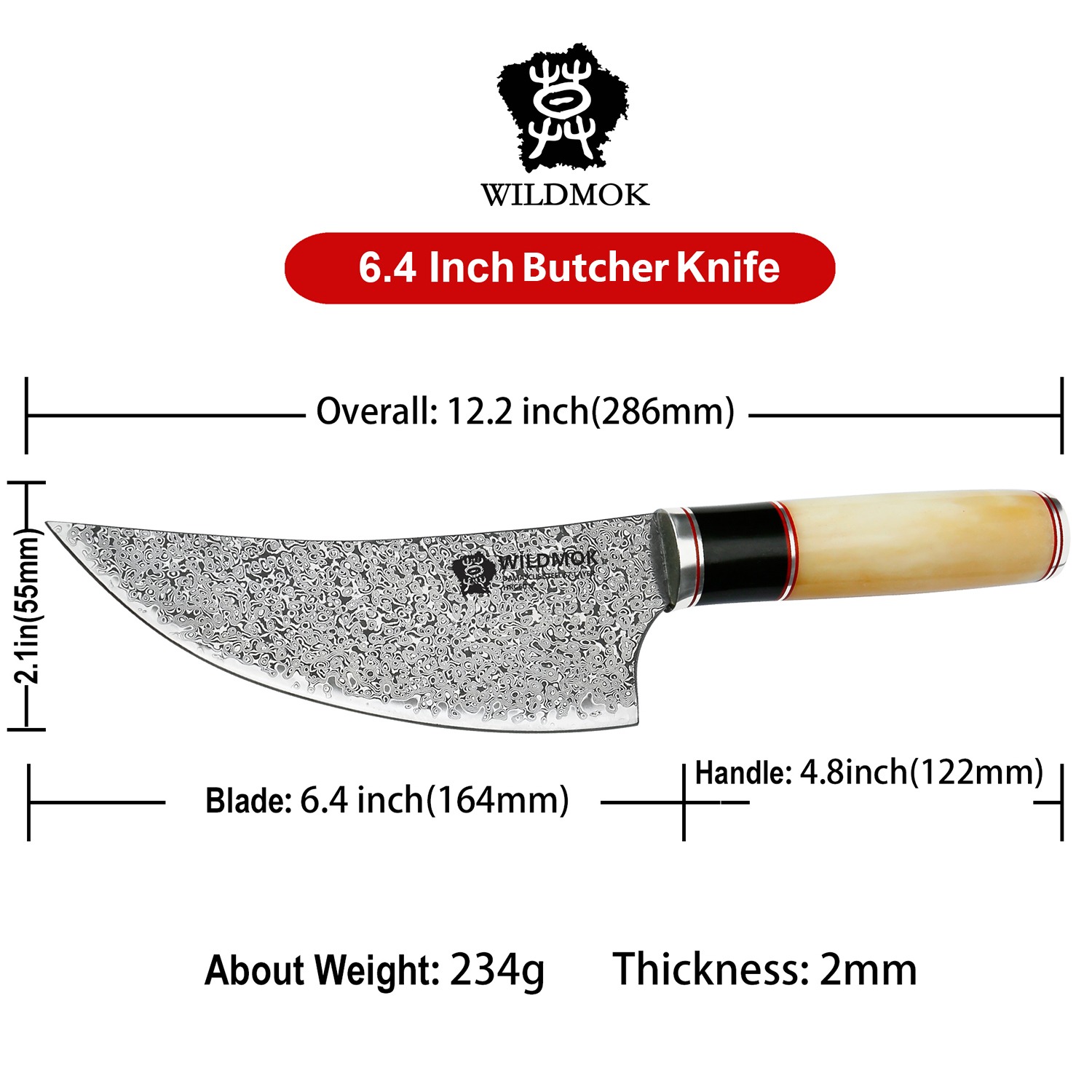 WILDMOK-6.4-INCH-DAMASCUS-BUTCHER-KNIFE-VIKING-KNIFE-WITH-CAMEL-BONE-HANDLE