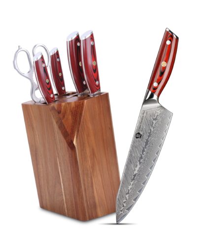 WILDMOK-DAMASCUS-STEEL-KNIFE-BLOCK-SET-7-PCS-KITCHEN-PRO-KITCHEN-KNIFE-SET-WITH-G10-HANDLE