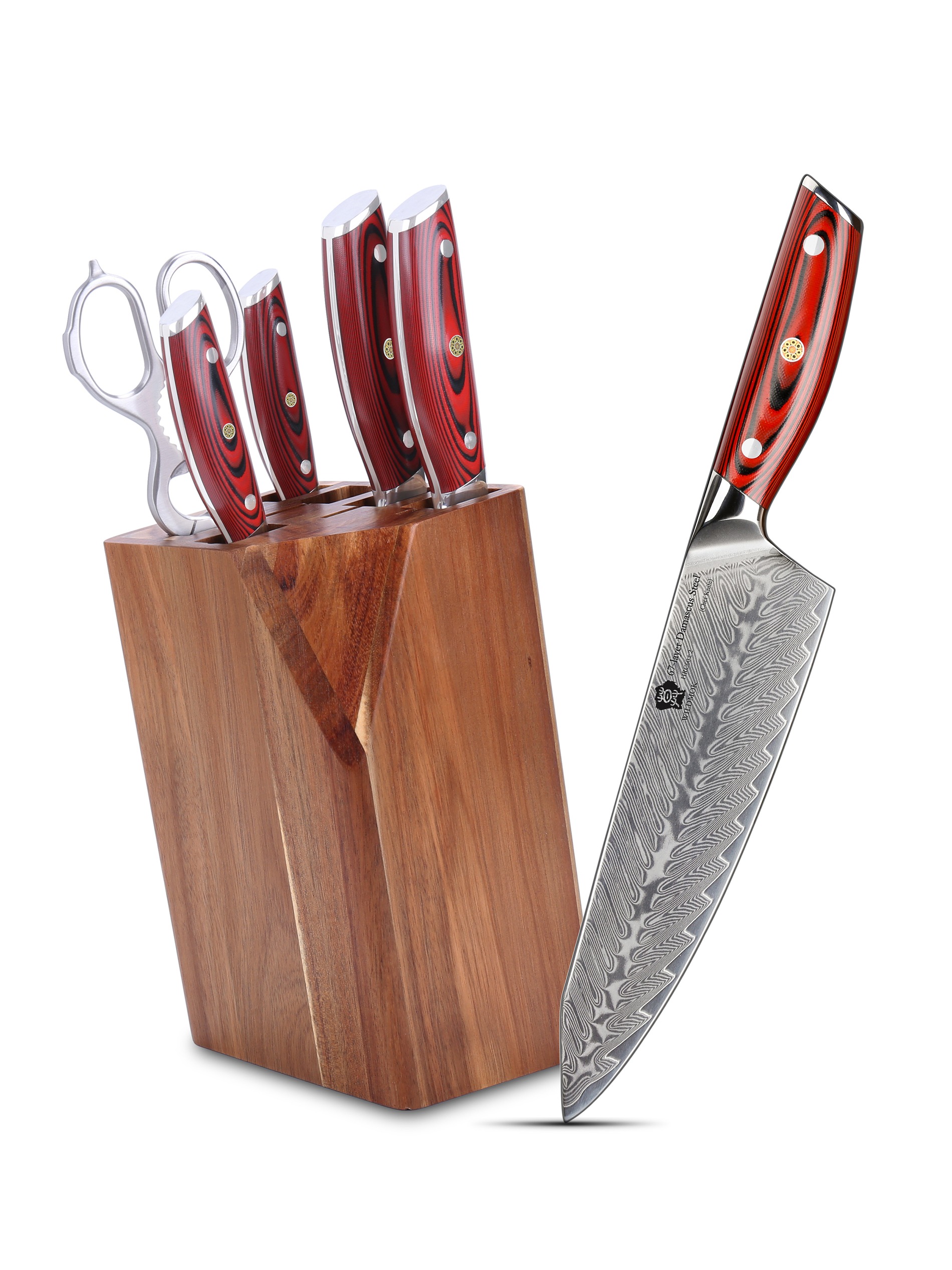 WILDMOK-DAMASCUS-STEEL-KNIFE-BLOCK-SET-7-PCS-KITCHEN-PRO-KITCHEN-KNIFE-SET-WITH-G10-HANDLE