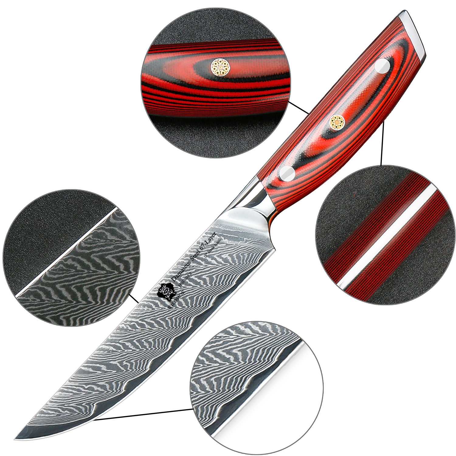 WILDMOK-4PCS-DAMASCUS-STEAK-KNIFE-SET-WITH-FULL-TANG-G10-HANDLE