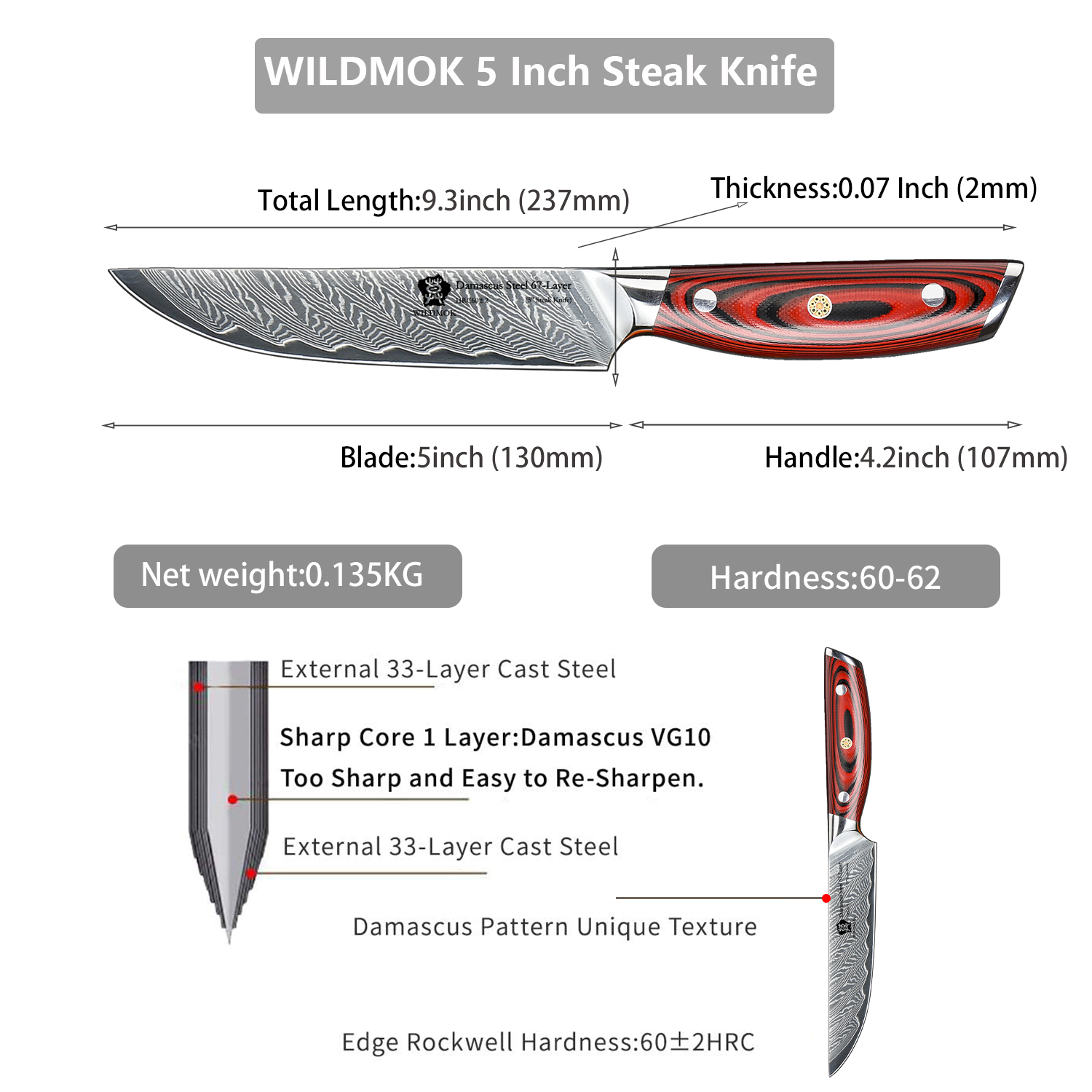 WILDMOK-4PCS-DAMASCUS-STEAK-KNIFE-SET-WITH-FULL-TANG-G10-HANDLE