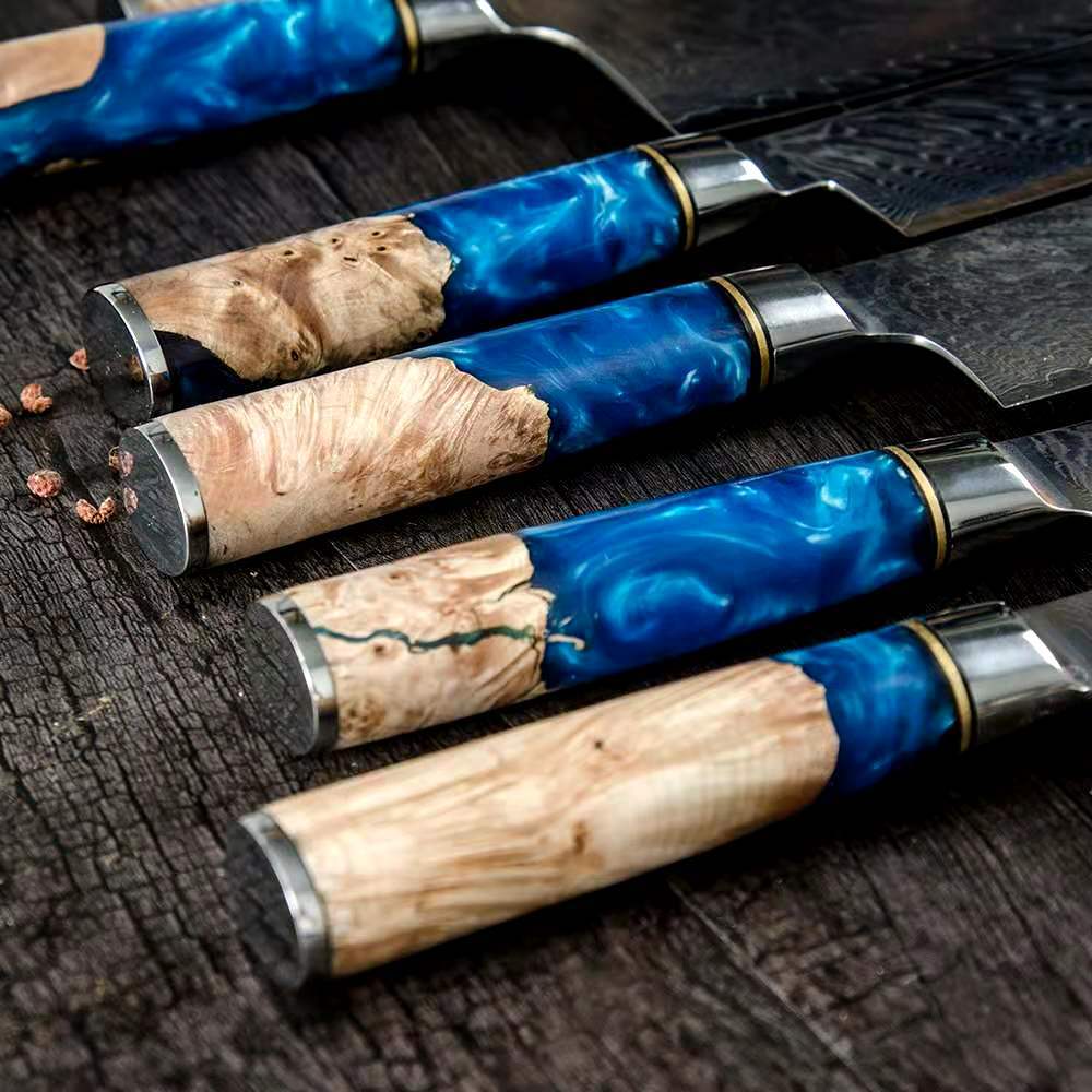 WILDMOK-7PCS-JAPANESE-VG10-DAMASCUS-KNIFE-SET