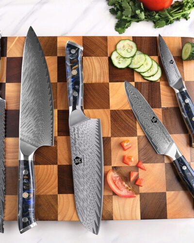 WILDMOK-CHEF-KNIFE-SET-5-PIECE-JAPANESE-DAMASCUS-STEEL-KNIFE-KNIVES-SET-FULL-TANG-BLACK-RESIN-HANDLE