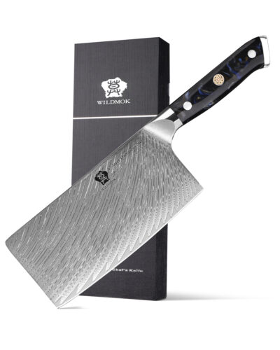 WILDMOK 67 Layers Kitchen Damascus Cleaver Knife