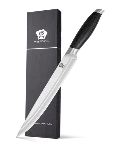 Wildmok German Stainless Steel Carving Kitchen Knife With Premium Pakkawood Handle