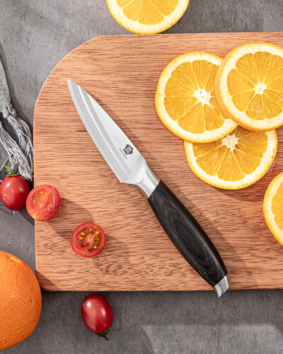 Wildmok German Stainless Steel Fruit Paring Knife With Premium Pakkawood Handle